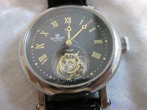 1 minute Flying Tourbillon Mechanical watch made by Robert Limited Edition Rare