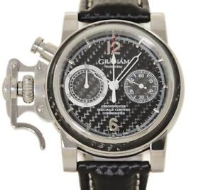 FreeShipping Pre-owned GRAHAM Chronofighter Night of Hurricane LimitedEdition250