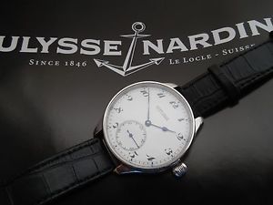 1910 ULYSSE NARDIN  SWISS MADE MOVEMENT ST/ STEEL CASE 47MM 17J ,PORCELAIN DIAL
