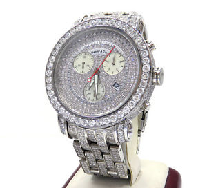 19.00ct Benny & Co Joe Rodeo Mens Real VS Diamond Iced out Watch