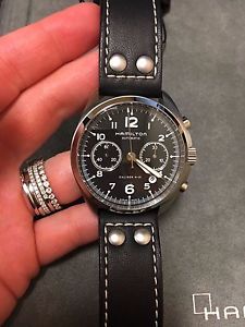 Gents Stainless Steel Hamilton Pilot Pioneer Automatic Chronograph # H76416735