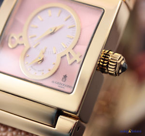 De Grisogono Ladies' Instrumentino Automatic 18K Yellow Gold/Galuchat Pink Face