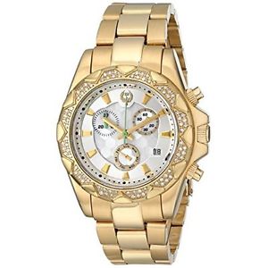 Brillier 14-03 Womens Mop Dial Analog Quartz Watch with Stainless Steel Strap