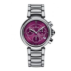 Edox 10220 3M ROIN Womens Pink Dial Analog Quartz Watch