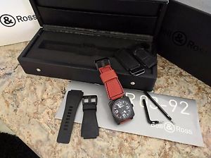Bell & Ross BR03-92 Aviation Watch - Black PVD, 3 Straps, Unbeatable Value