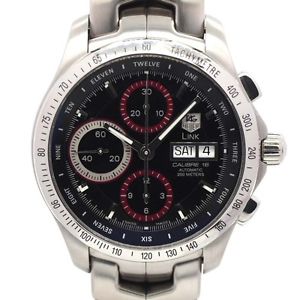Free Shipping Pre-owned TAGHEUER Link CJF211C Chronograph Limited Edition 400