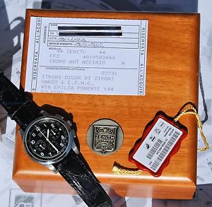 chronograph ZENITH EL PRIMERO 2002 automatico in acciaio come nuovo con corredo