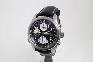 Bremont Alt-1Z Chonograph/GMT 43mm watch black leather depolyment strap