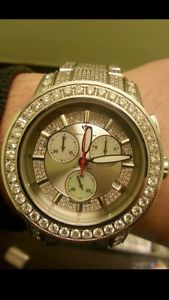 Aqua Master Masterpiece mens 13ctw diamond wrist watch time piece