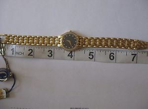 Ladies 14K Yellow Gold CONCORD Diamond Bezel and Dial Watch