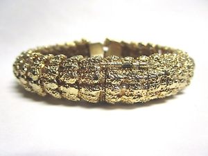 estate watch 14 KT SOLID GOLD serpentine flexible bangle 72+ grams  NOT MELT