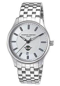 Frederique Constant Men's FC-303HS5B6B Analog Display Swiss Automatic Silver Wat