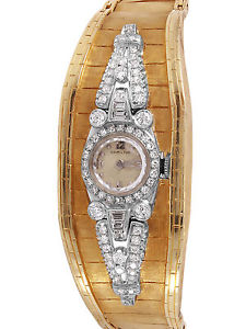 14KT Lady Hamilton Platinum Diamond Watch