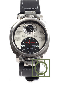 Anonimo Firenze Dual Time silver dial 100% NEW watch