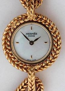 Hermes Classic Round Watch. CH1.285 Solid 18K Gold. 75.7 Grams. Very Rare Piece.