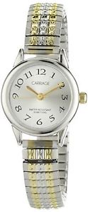 Carriage Women's C3C605 Silver-Tone Dial Two-Tone Stainless Steel Expansion Band