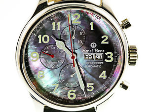 ERNST BENZ Chronoscope Men's Wrist Watch Sapphire Crystal Swiss Made Automatic