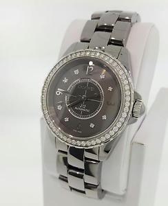Chanel J12 Automatic Watch H2566 Chromatic Ceramic 38mm Factory Diamonds $19,350
