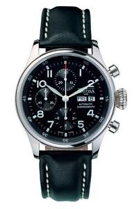 Davosa Piloto Cronógrafo Reloj Hombre Automático 16100456 Análogo Cuero S