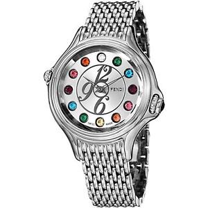 Fendi Crazy Carats Women's 38mm Silver Steel Bracelet & Case Watch F105036000T05