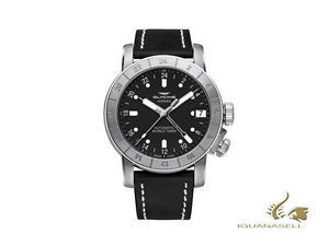 Glycine Airman 46 Automatic Watch, GL 293, GMT, Black, GL0059