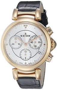 Edox Women's 10220 37RC AIR LaPassion Analog Display Swiss Quartz Black Watch