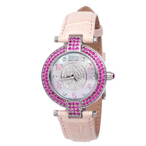 Effy Diamond/Pink Sapphire 3.28 Tcw Mother-of-Pearl Dial Ladies Watch Z00Z093DPO