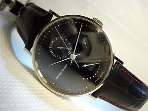 GEORG JENSEN AUTOMATIC BLACK DIAL, DATE, POWER RESERVE INDICATOR 42mm RPP 2250