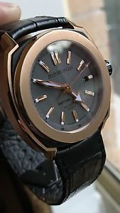 JeanRichard Swiss Automatic Watch 44mm Rose Gold With Crocodile Strap RRP $13500