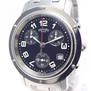HERMES Clipper Chronograph CL1.910 Quartz Men's Watch In very good condition