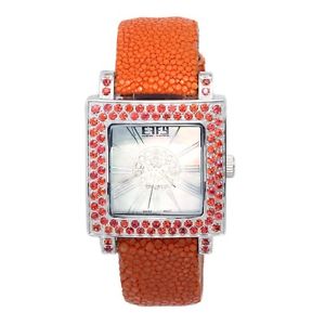 Effy Time Square Diamond/Orange Sapphire 3.53  Tcw. Watch #Z00Z087D00