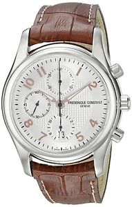 Frederique Constant Men's FC-392RV6B6 RunAbout Brown Leather Strap Watch
