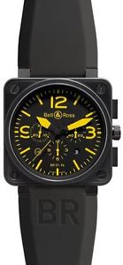 Bell & Ross BR01-94 S Chronograph Yellow Limited Edition 500 Pieces PVD Case