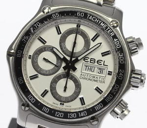Auth EBEL 1911 Discovery Chrono E9750L62 Automatic SS Men's watch