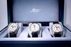 3 Lorenz Uhren Chromo, GMT, Regulator im Case mit Garantie