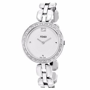 Fendi Women's My Way White Dial Stainless Steel Swiss Quartz Watch F351034000B0