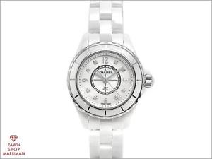 Great deal! Authentic CHANEL J12 8 points Diamonds Ceramic Wristwatch (CNW0046)