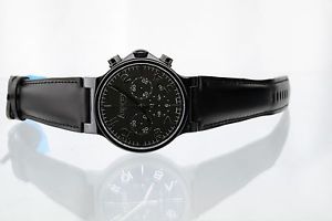 Black PVD Asprey of London 37 Jewels Automatic Chronograph Watch ETA 2894-2