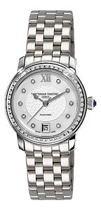 Frederique Constant Heart Beat Steel & Diamond Womens Watch Date FC-303WHD2PD6B2