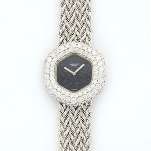 Audemars Piguet White Gold Diamond & Sapphire Bracelet Watch