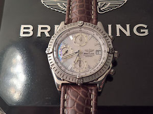 BREITLING WINDRIDER CHRONOMAT A13352  STAINLESS MOTHER OF PEARL DIAL + BOX