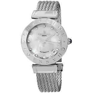 CHARRIOL ALEXANDRE WOMEN'S 34MM AUTOMATIC SYNTHETIC SAPPHIRE WATCH AMAS.51.A002