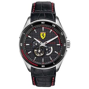 Ferrari Men's 0830099 Analog Display Japanese Quartz Black Watch
