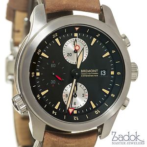 Bremont ALT1-ZT/51 Pilot's Automatic GMT Chronograph Watch Black Dial Trip-Tick