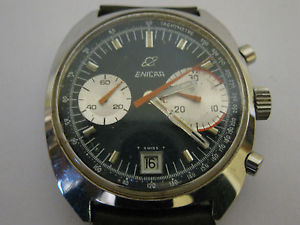 ENICAR Big Eye Chronograph Watch 232-072-01-02