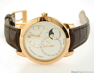 Harry Winston Midnight Date Moon Phase Automatic 18k Rose Gold MIDAMP42RR003