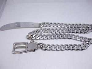 Entire Sterling Silver 925 Belt with Buckle Made in Italy