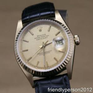 Customized 18K Solid Gold  After Market Datejust 36mm Men's President 1601Piepan