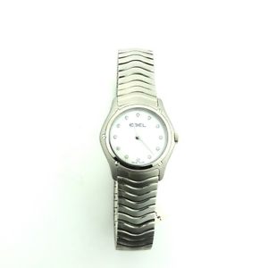 Ebel Ladies Classic Wave Mother of Pearl Diamond Watch