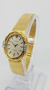 ♛ Rolex Clásico Muy Raro Diamante Mujer 18 CT Oro Reloj 26x23mm